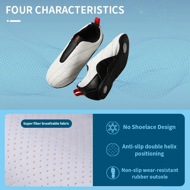 Breathable Taekwondo Shoes Soft Kickboxing Training Sneakers Taichi Karate Martial Arts Wrestling Adults  Sports Shoe