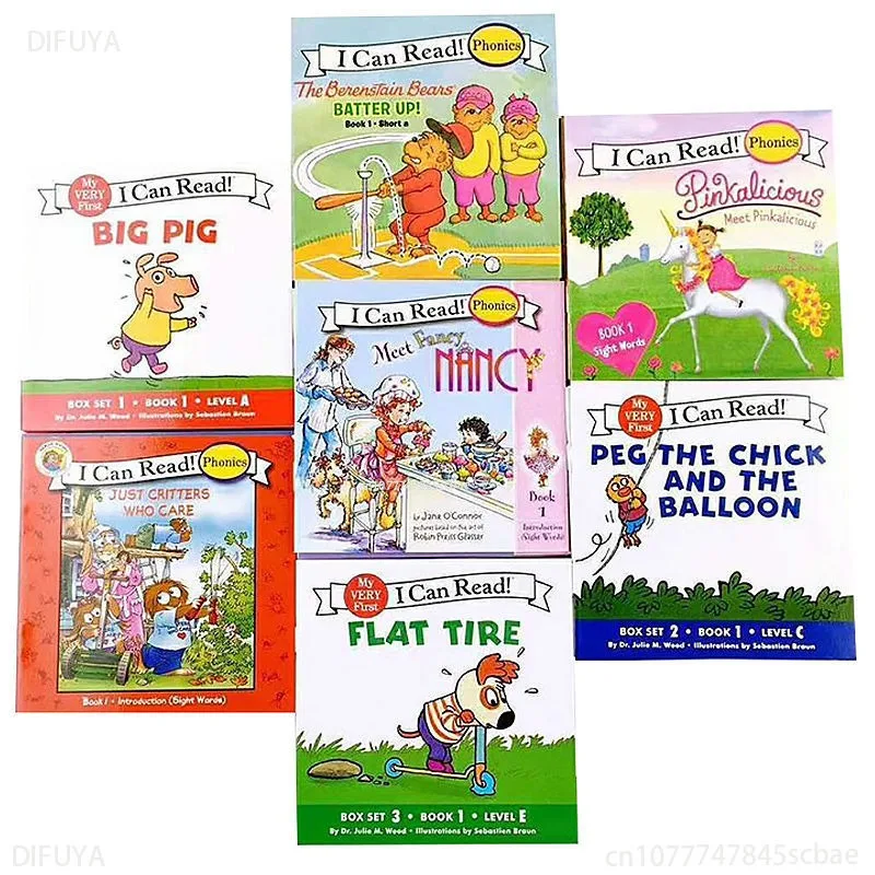 

84 Books/set I Can Read English Story Picture Books Phonics Educational Reading Baby Pocket Books for Children Learning Toys