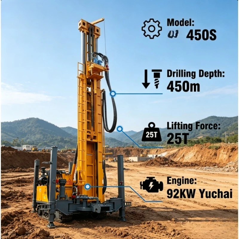 YUGONG Customized Hydraulic Water Well Machine Drilling Rig for Deep Hole Drilling Reliable Construction Machinery Eqipment
