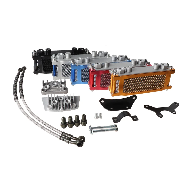 AliExpress NONE Oil Cooler Motorcycle Oil Radiator Kit Engine Cooling Universal For 50 110 125 140cc Motocross Dirt Pit Bike ATV Enduro Accessor