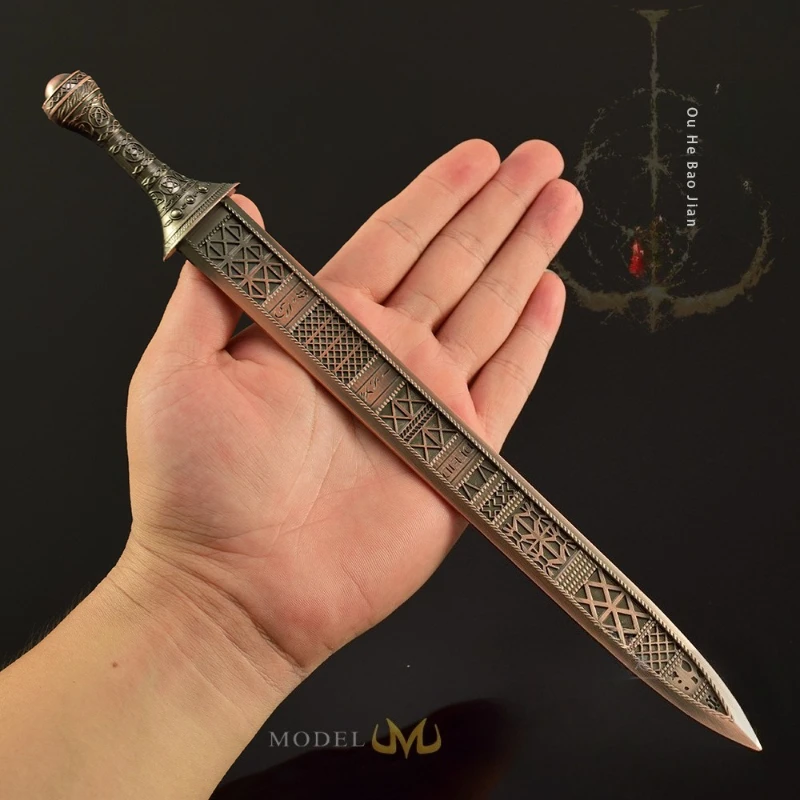 30CM Ouhe Sword Volledig metalen lederen tas versie ambachtelijk Speelgoedzwaard en messenset Game merchandise Desktop ornament decoratie Cadeau