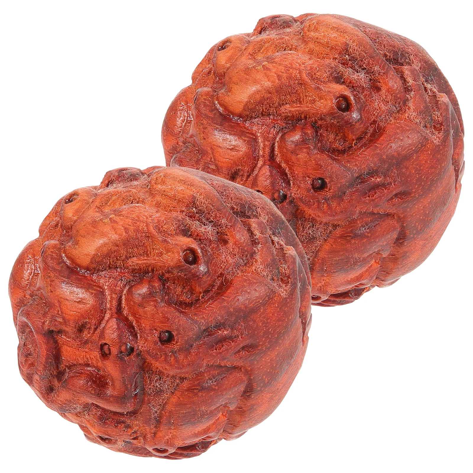 

1 пара деревянных массажных шариков, гладкие катящиеся для упражнений на ладони, маленькие тренировочные шарики для рук для взрослых, пожилых людей, фитнес-терапия для рук