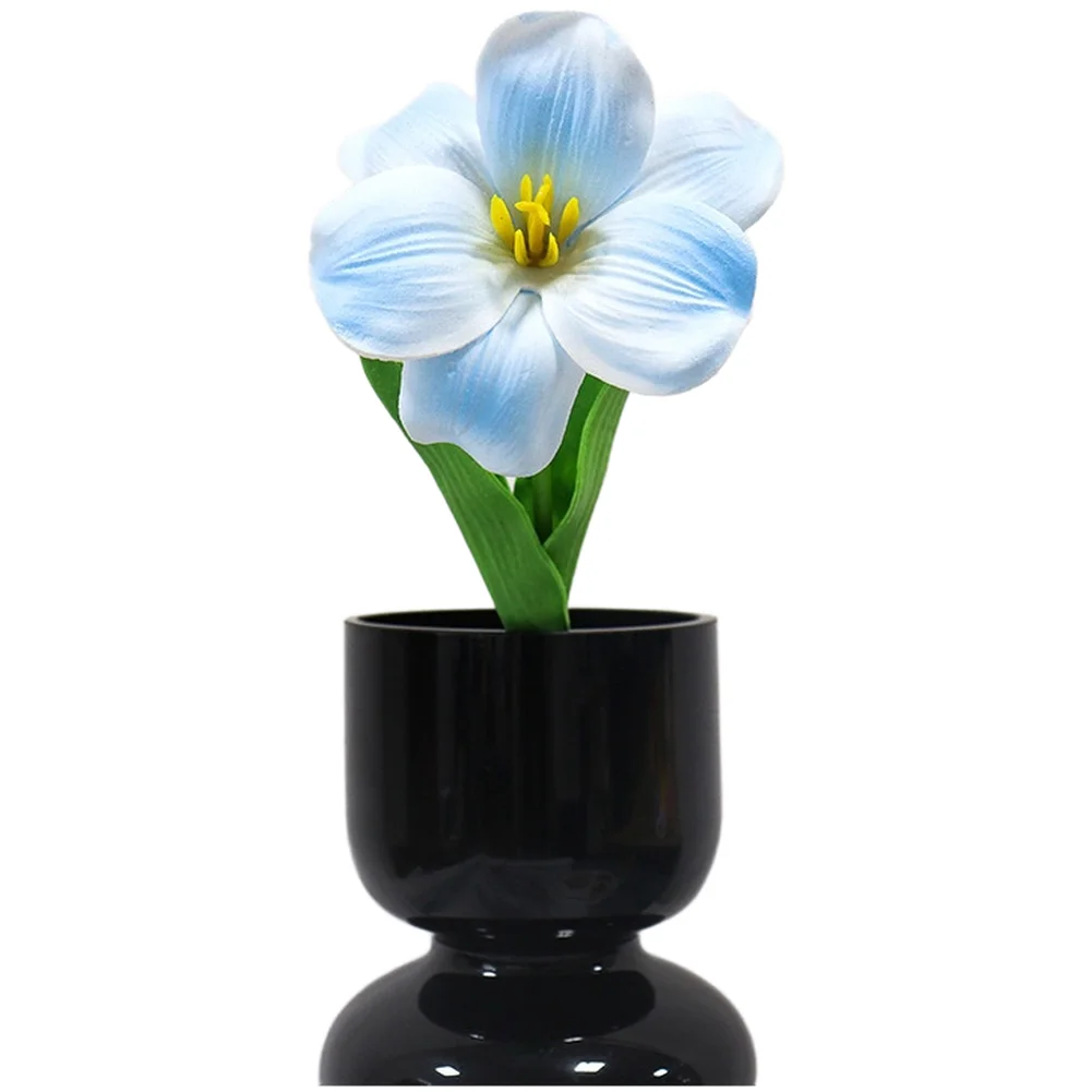 Brownie Tulip Bouquet Crafted from PU Silk Material for Wedding Home Living Room Bedroom Office Decor with Lifelike Petals