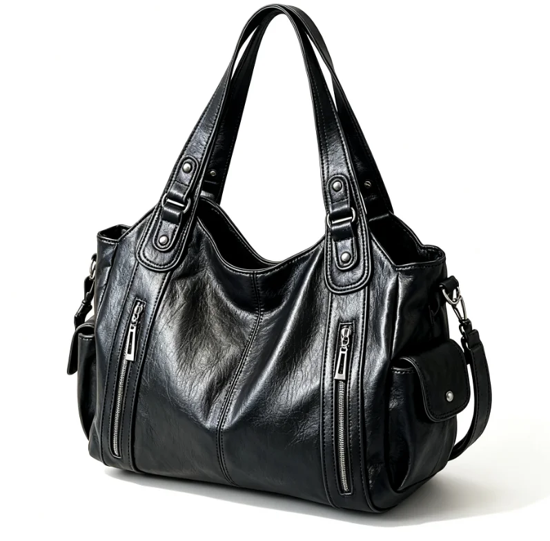 New Large Tote Bag Commuter Vintage Versatile Shoulder Top Handle Crossbody Women