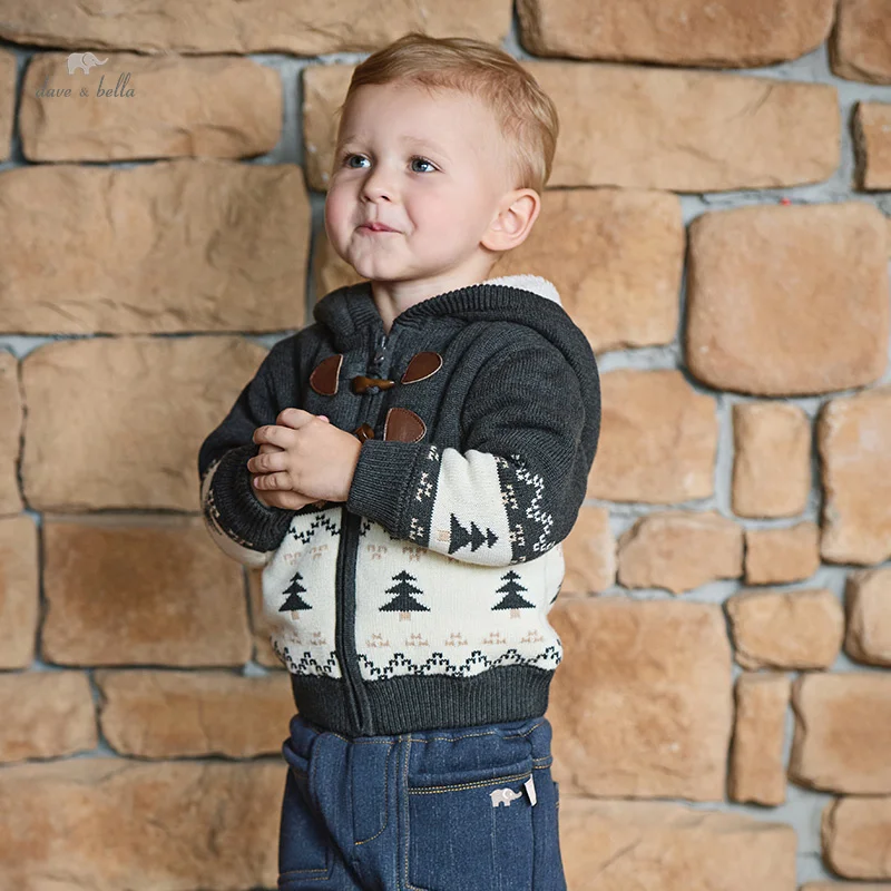 

Dave Bella 2024 Autumn Winter Children's Jacket New Sweater Clothes Warm Boy's Girl's Jacket Children's Clothing DB4243074