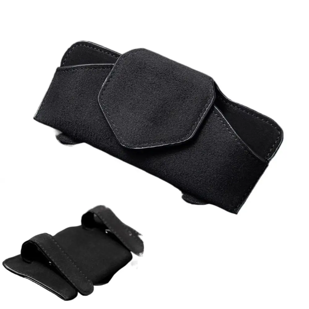 

Креативный автомобильный держатель для очков из искусственной кожи, замшевый многофункциональный автомобильный зажим для солнцезащитного козырька из микрофибры, прочный зажим для солнцезащитных очков с задней шиной, универсальный