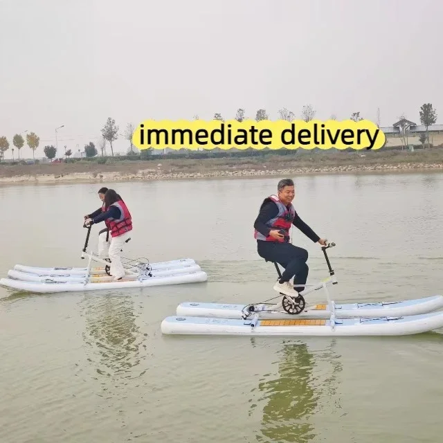 2026 New Style Factory Stock Single Double Person Floating Inflatable Water Bicycle Bike for Adults
