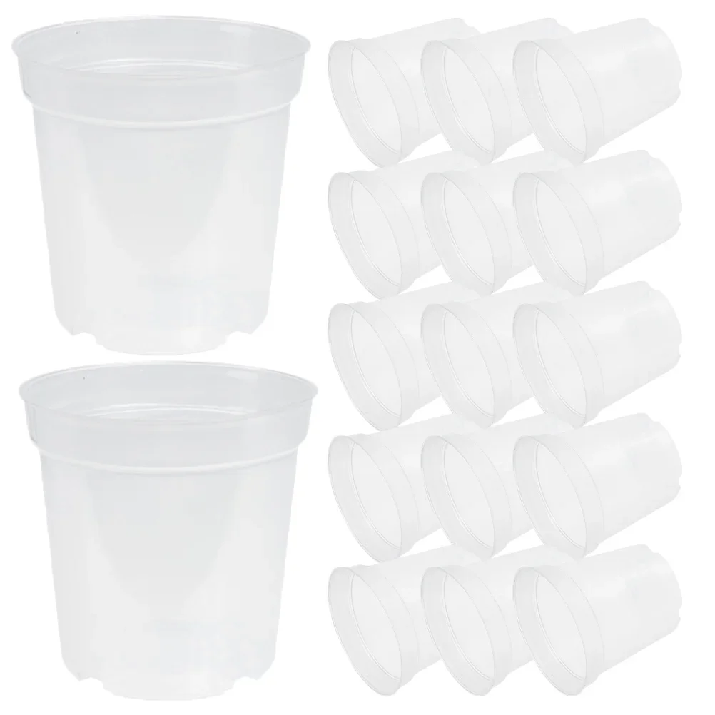 30Pcs Seedling Pots Plastic Nursery Pot with Drainage Holes Garden Balcony Indoor Plant Planting Containers Flower Pots