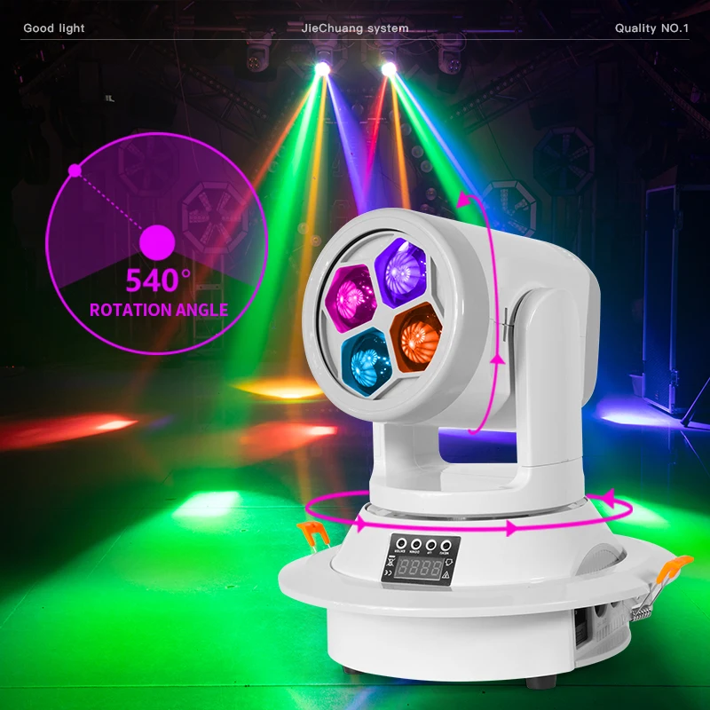 120W Bee Eye Led Beam 4X20W Led Lamp Kraal Wassen Moving Head Podiumverlichting Rgbw 4in1 Mini Disco Licht Voor Ktv Party Bar