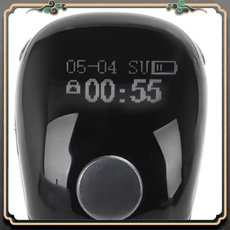 

ASMA-Portable Mini Digital Tally Counter Smart Ring, LCD Electronic Finger Counter, Type-C Charged Point Marker Row Counter