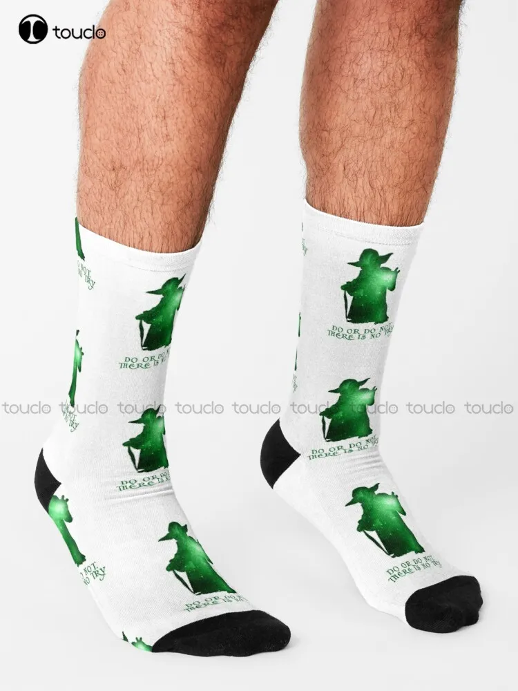 Do Or Do Not, There Is No Try Socks Woman Socks Personalized Custom Unisex Adult Teen Youth Socks 360° Digital Print Harajuku