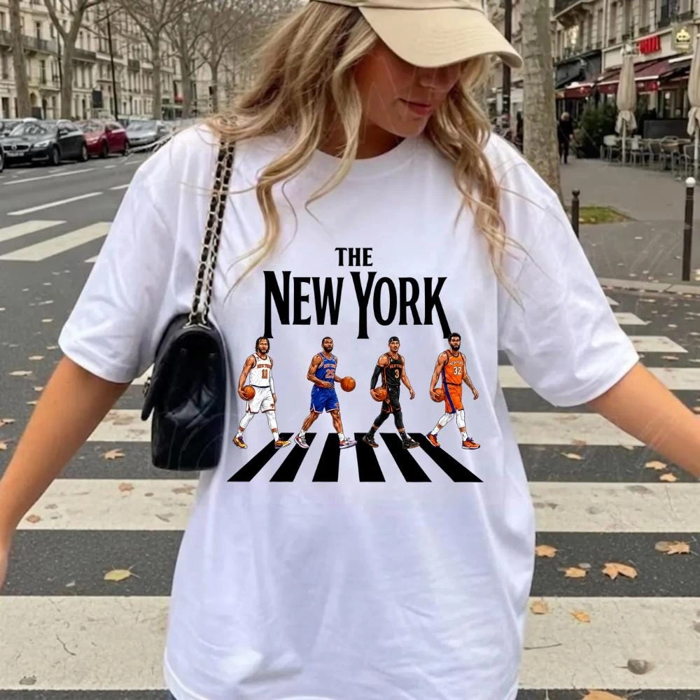 The New York Basketball T-shirt Knicks Fans Gift 2026 Summer Men's Women's Sportswear Casual Loose Cotton Clothing Y2k Style