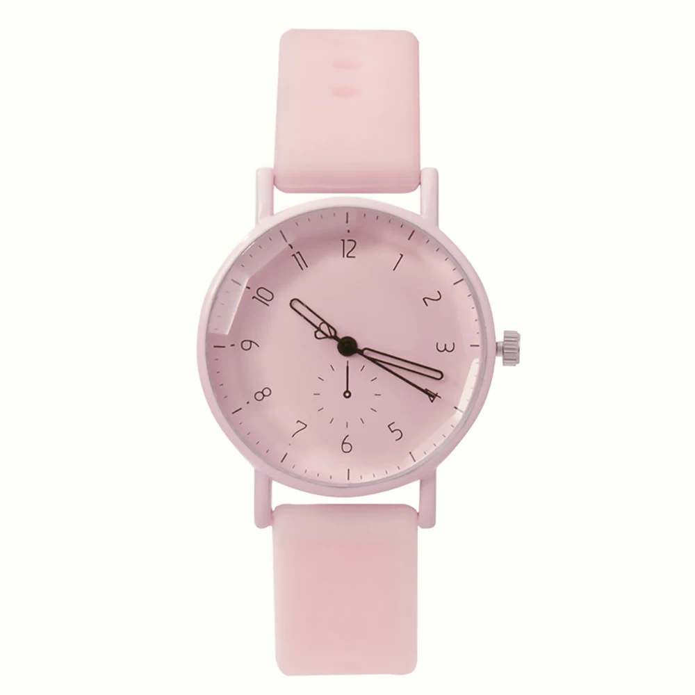 Pink Digital Simple Women Dresses Brand Watches Fashion 2023 New Casual Silicone Strap Ladies Quartz Watche Gift Clock