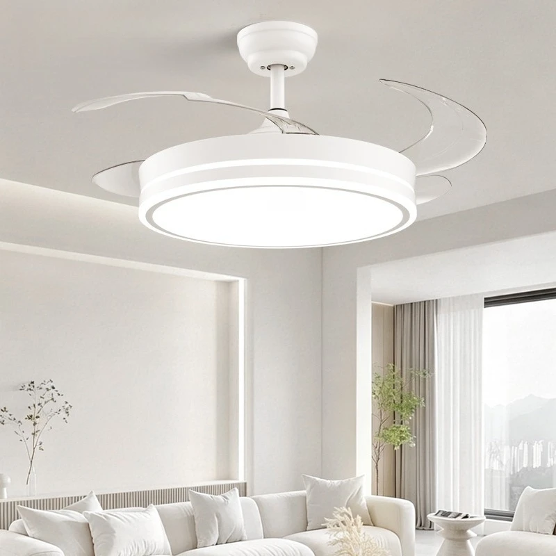 Invisible Ceiling Fan Light Ultra Thin Smart Inverter Remote Full Spectrum Eye Care Ceiling Lamp Full Spectrum Eye Protection