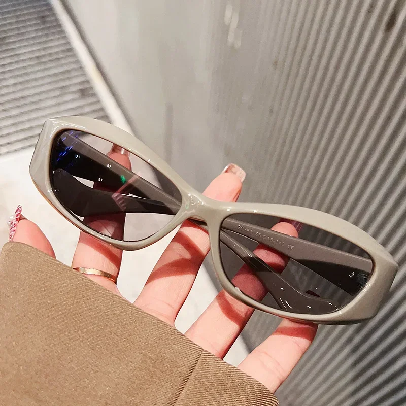 Y2K Future gafas de sol deportivas de moda para hombres y mujeres, gafas de sol de montura pequeña a la moda para exteriores, gafas de sol de ciclismo UV400