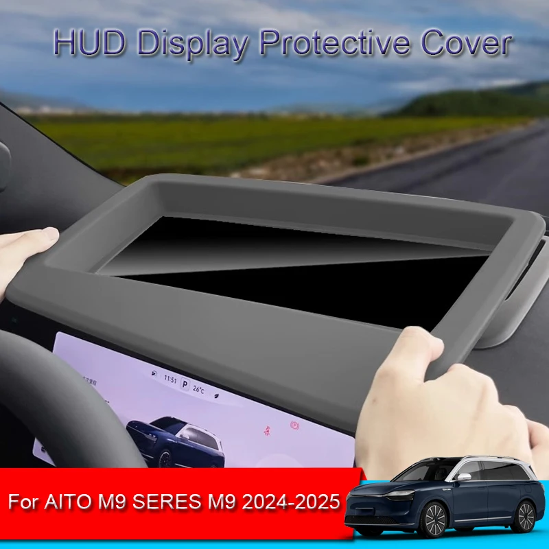 

Car HUD Display Protective Cover For AITO M9 SERES M9 2023-2025 Head Up Display Reflective Projection Screen Dustproof Accessor