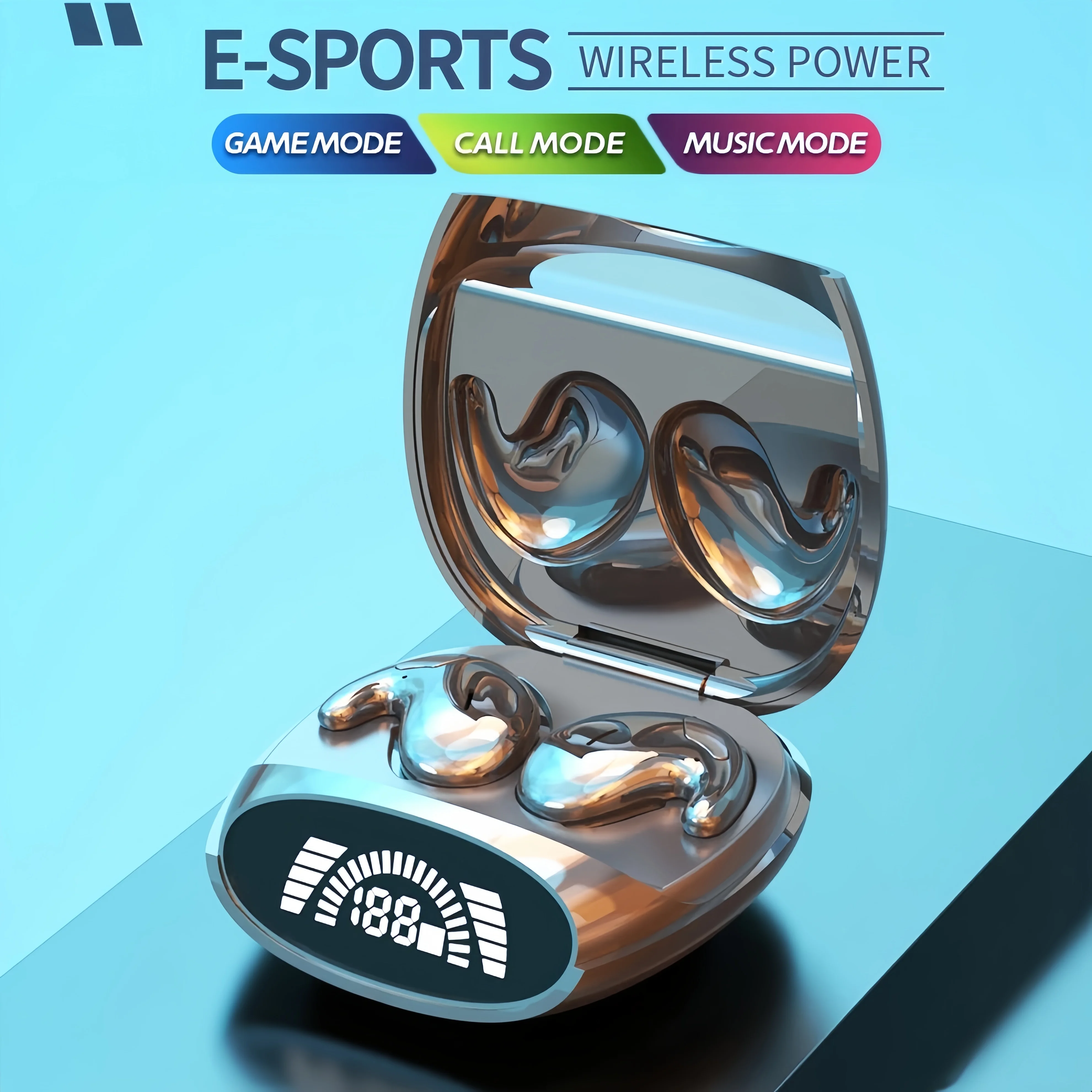 Auriculares invisibles para dormir, miniauriculares pequeños con cancelación de ruido oculta, auriculares inalámbricos TWS, auriculares estéreo deportivos Bluetooth 5,3