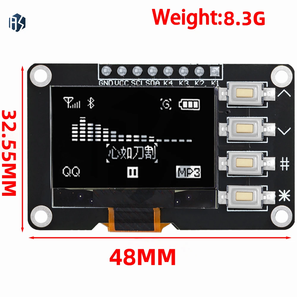1,3-inch vierkant TFT-kleurendisplay: ST7789 LCD-module met 240×240 SPI-interface