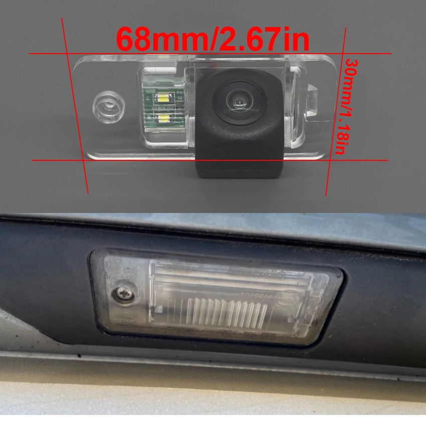 HD CCD Night Vision High quality RCA Backup Rear View camera For Au-di RS4 Avant Quattro 2006 2007 2008 License Plate Camera