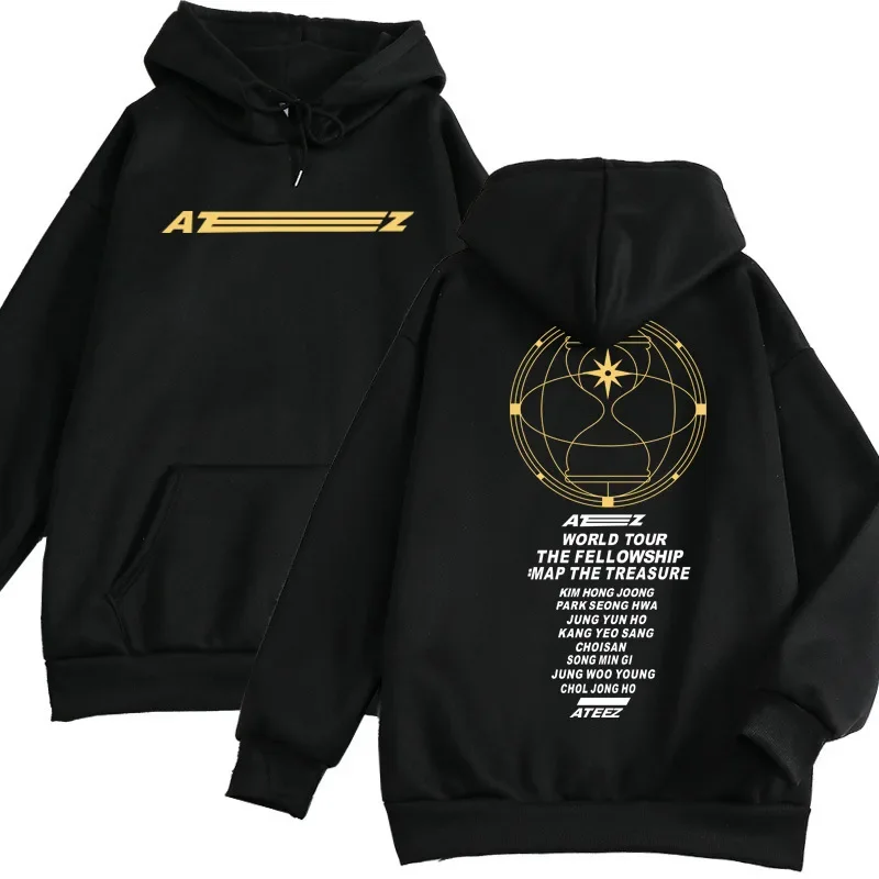 New ATEEZ THE FELLOWSHIP : BREAK THE WALL Hoodie Sweatshirt Fashion Pullovers ATEEZ Hoodies Kpop Merch Clothes