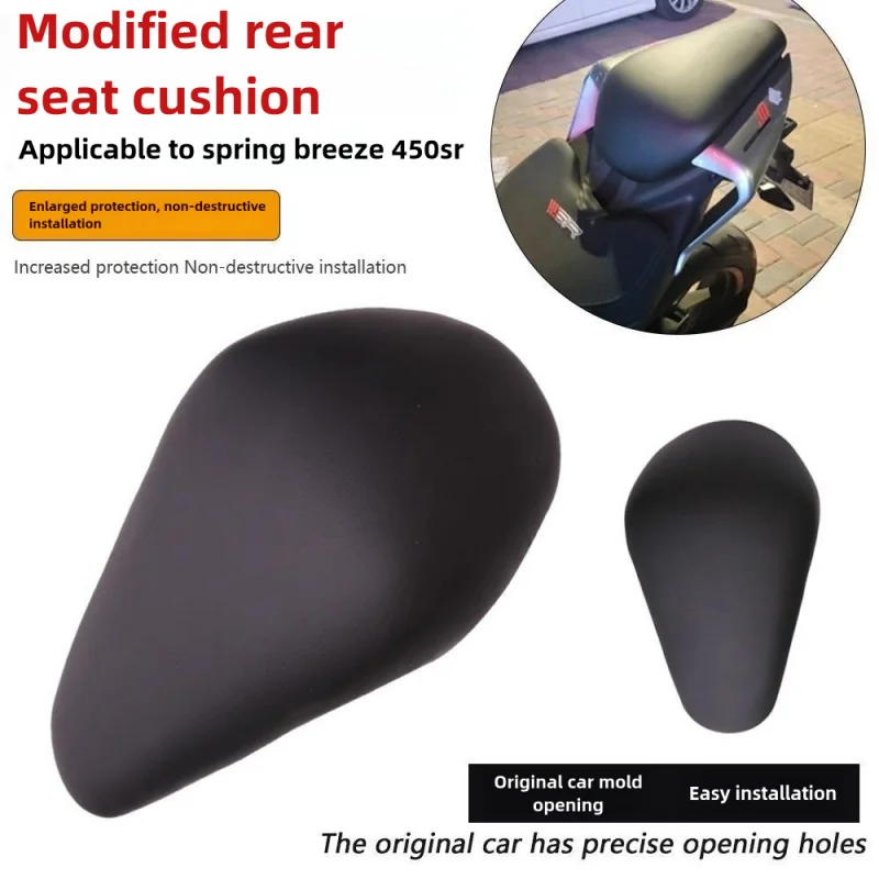 For CFMOTO 450SR/SRS motorcycle 815mm high rear seat cushion accessories with comfortable and soft rear hump cushion