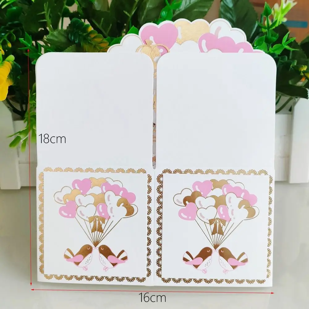 3D Pop Up Greeting Cards Birthday Postcard 3D Box Bouquet Flower Greeting Cards Thank You Girlfriend Teacher Gift