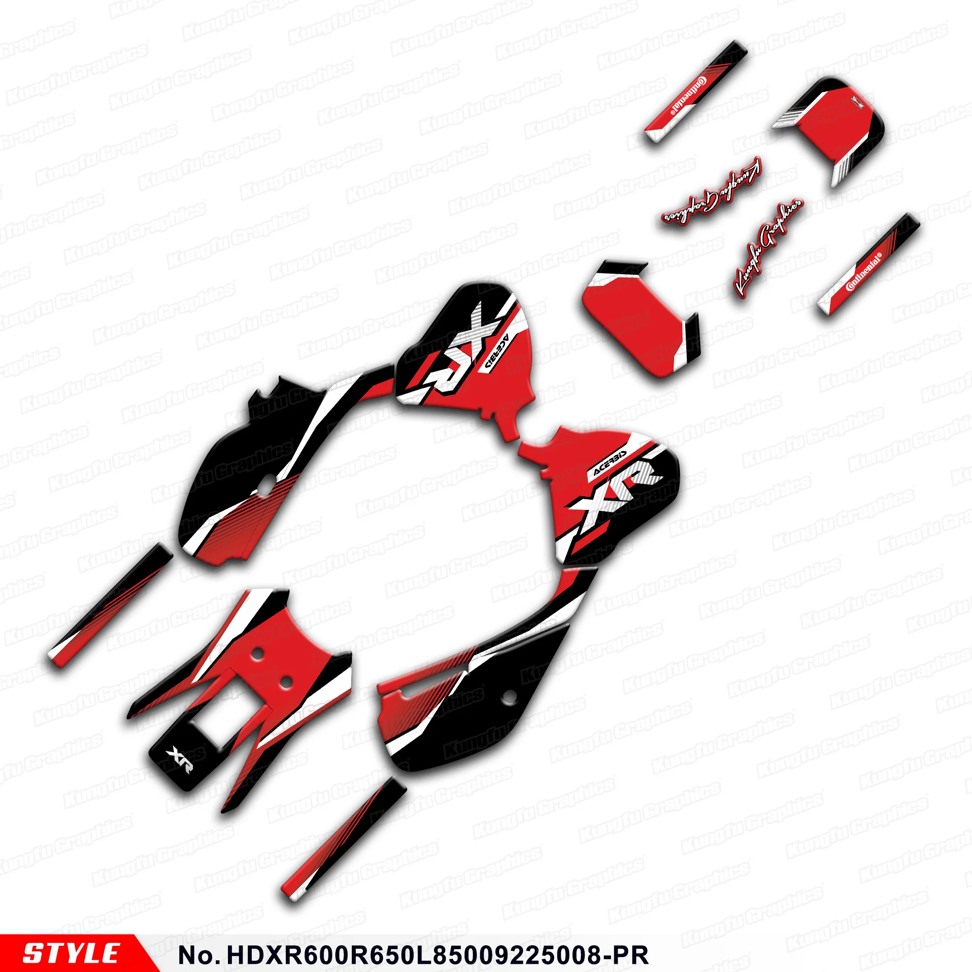 

JY RACING Stickers Complete Wrap Design for HONDA XR600R XR650L XR 600R 650L 1985-2025 Graphics, HDXR600R650L85009225008-PR