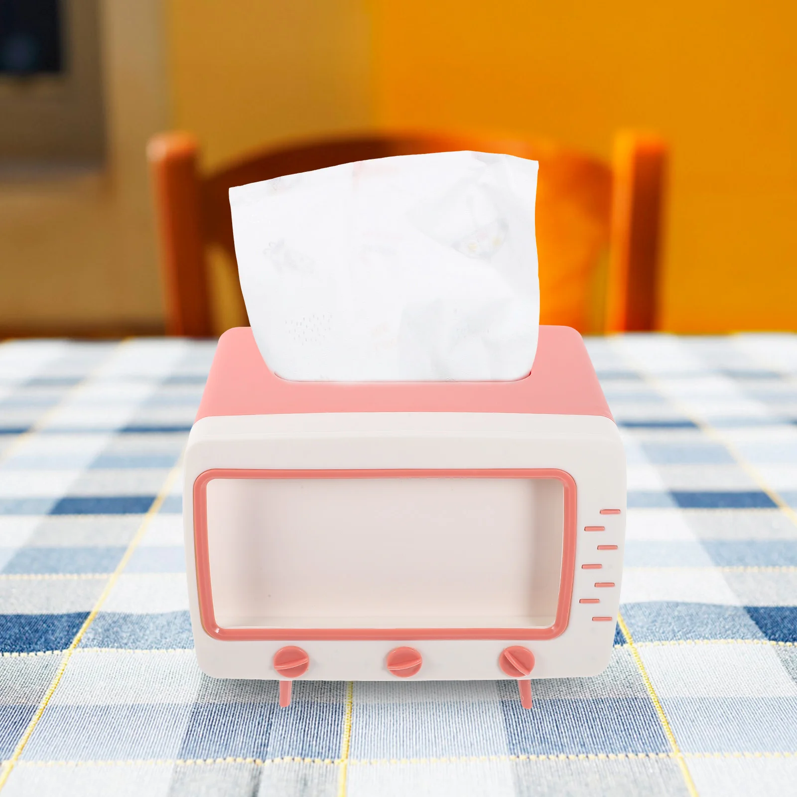 

2pcs Phone Holder Tissue Box Storage Case Pink Paper Napkin Dispenser Tissue Box Container Baby Bracket ganizer