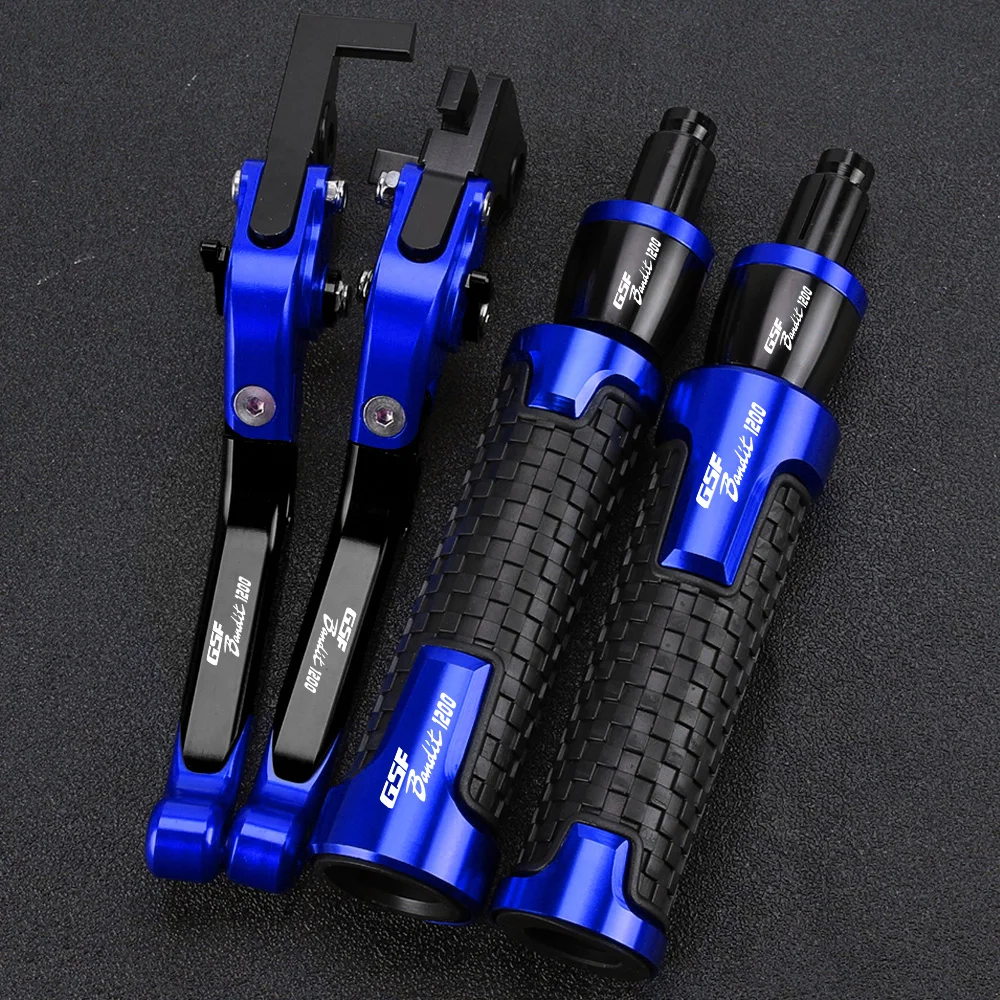 

GSF1200 Motorcycle Adjustable Brake Clutch Levers Handlebar grips Ends For SUZUKI BANDIT GSF 1200 2001 2002 2003 2004 2005 2006