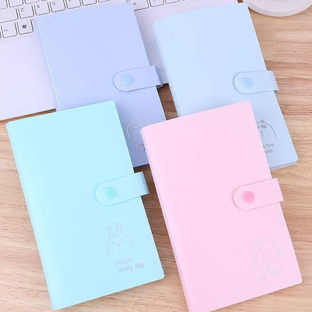 ハイエンド 120 小さなカード収納ブック Kpop スターフォトカードフォトカード収納チケット透明ページブックビジネス Ca Colle H4K7