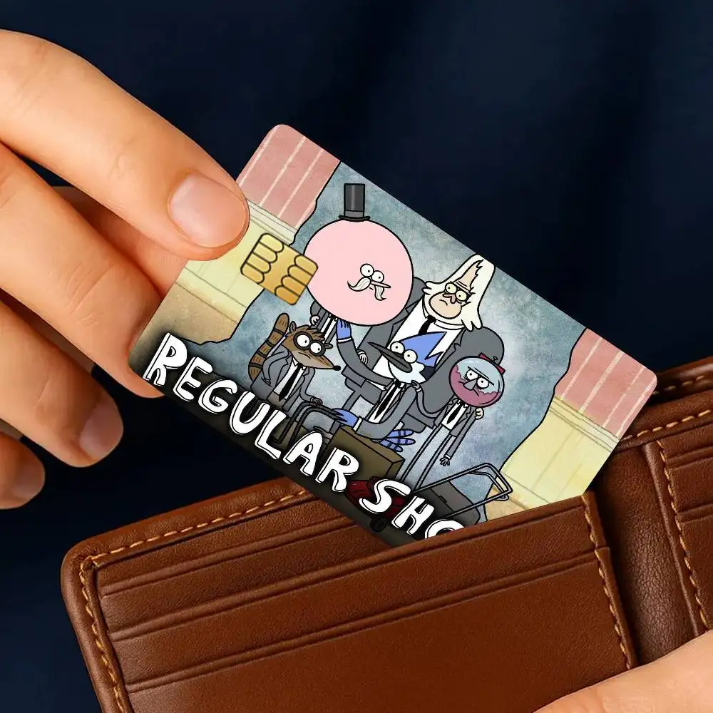 Cartoon R-Regular S-Show-S Credit Card Stickers Skin for Bank Debit Decorative Protection 4PCS Anti-scratch Waterproof