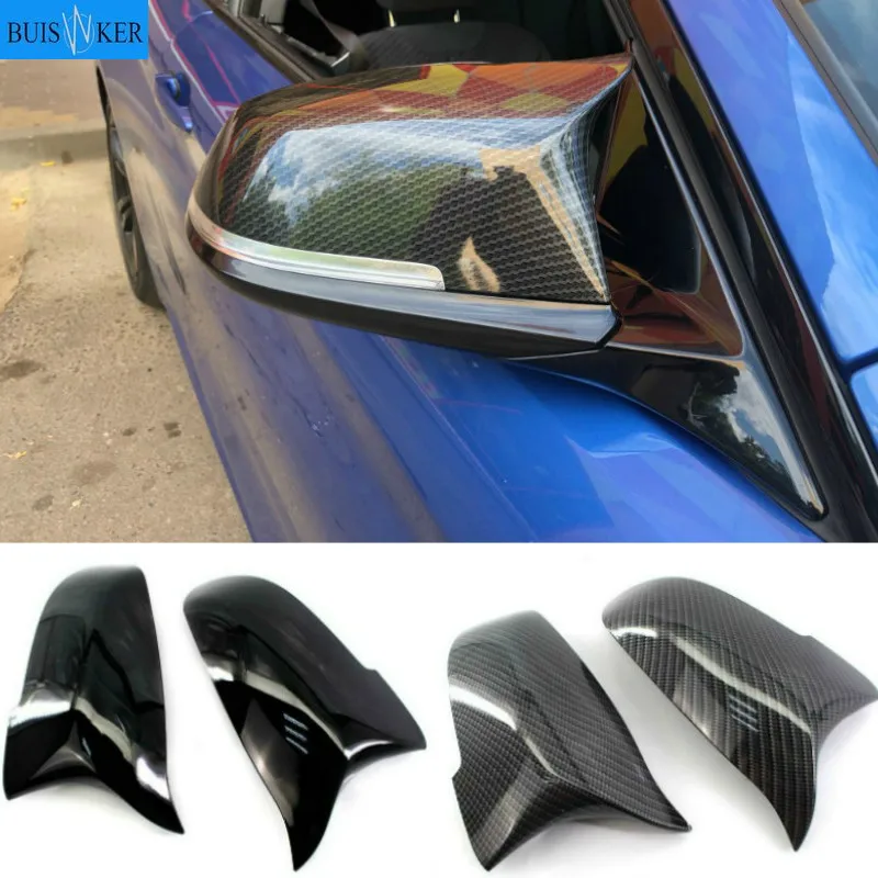 

Pair Mirror Covers Side Rearview Mirror Cover Cap For Bmw 5 6 7 Series F10 F18 F11 F06 F07 F12 F13 F01 2014 2015-16 Gloss black