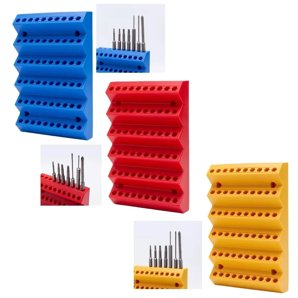 70 Slot Milling Cutter Storage Box,Drill Bit Tap Hex Clamp,  CNC Tool Placement Rack,  1/4 Inch Hex Screwdriver  Accessories Box