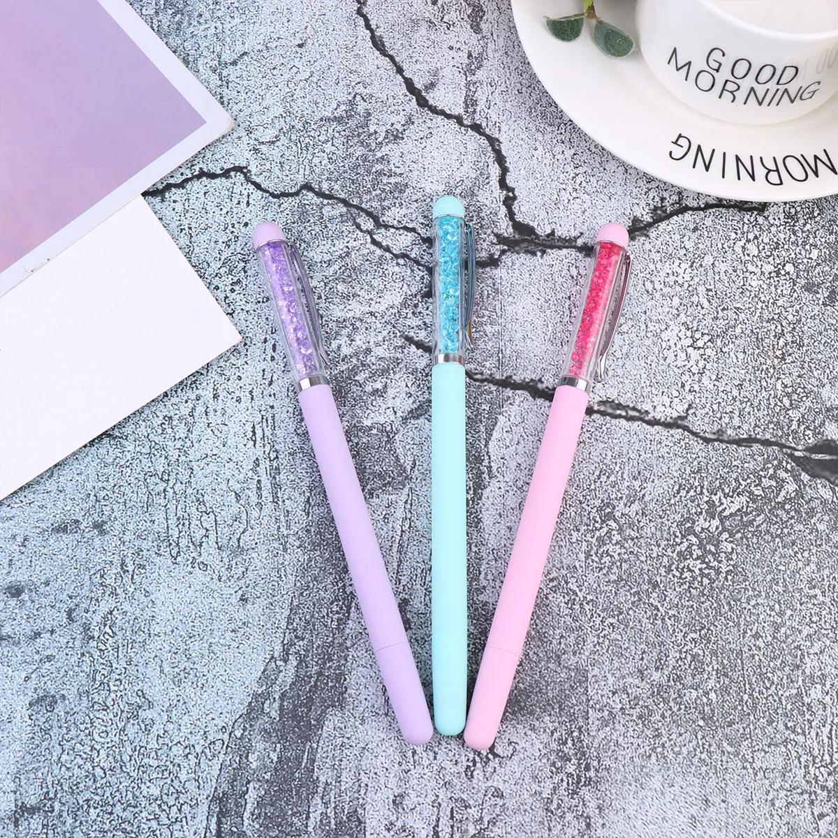 

3 шт., набор ручек для дизайна ногтей, сборщик страз, инструменты для маникюра «сделай сам», ручка для дизайна ногтей для домашнего салона, фиолетовый, зеленый, розовый