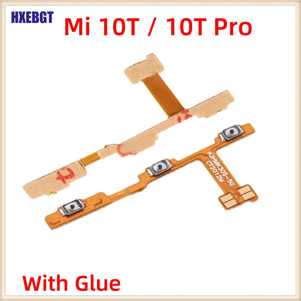 High Quality New Power On off Volume Switch Button Flex Cable For Xiaomi Mi 10T / 10T Pro Mi10T Smartphone Parts