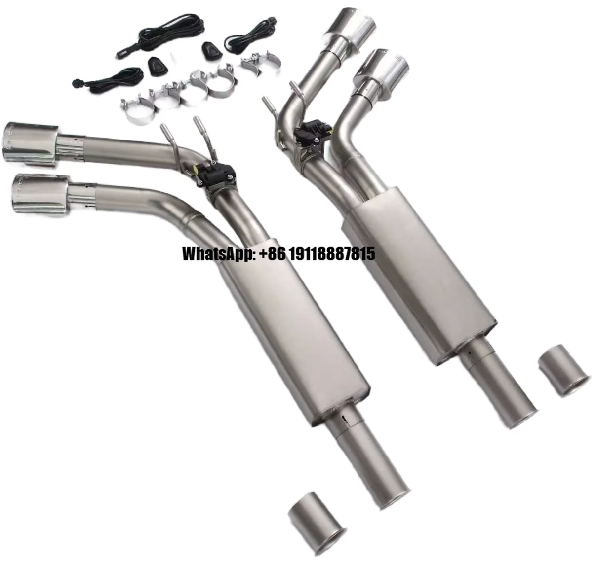 

SYPES Car Valvetronic Exhaust for Mercedes Benz G350 2.0T Complete Exhaust System Catback Valved Muffler Ss 304 Stainless Steel