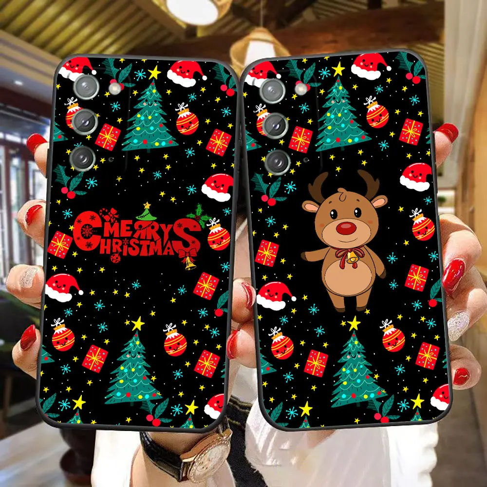 Merry Christmas Santa Claus Phone Case For Samsung A02 A02S A03S A04E A05S A06 A07 A12 A13 A24 A30 A50 NOTE 10 20 M23 M53 Cover