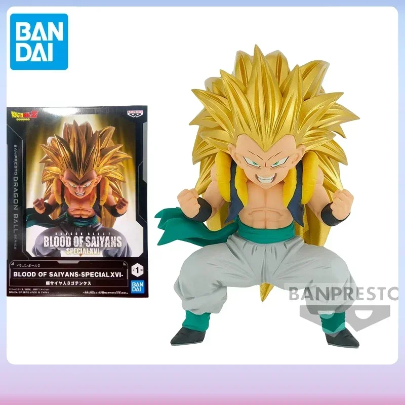 

Оригинальные фигурки в наличии Bandai Dragon Ball Z из аниме Super Saiyan 3 Gotenks, экшн-игрушки с кровью SAIYANS-SPECIAL XVI