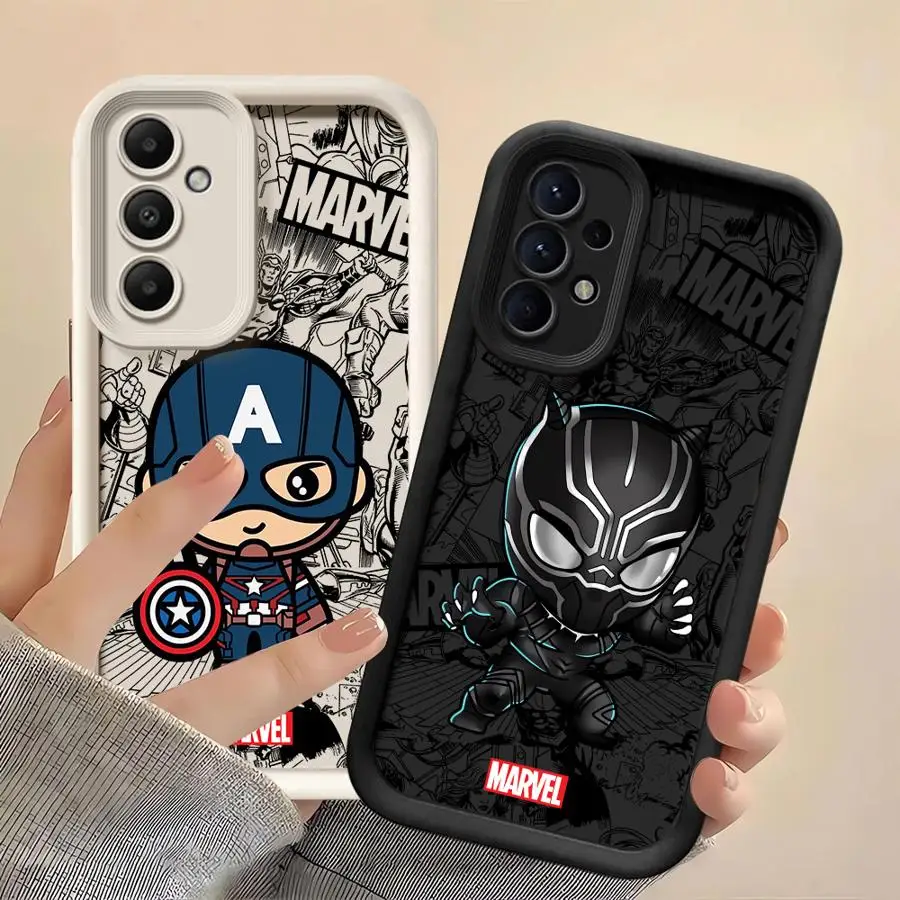 

Case for Samsung Galaxy A26 A22 A32 A34 A16 A33 A23 A12 A36 A56 A24 A13 A14 Soft Shell Cartoon Marvel Black Panther