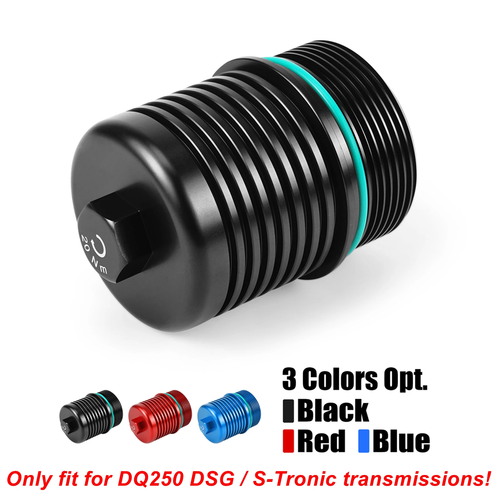 

BEVINSEE Transmission Oil Filter Housing for VW GTI for Jetta GLI for Passat for SportWagen for Golf, for Audi A3 TT TTS