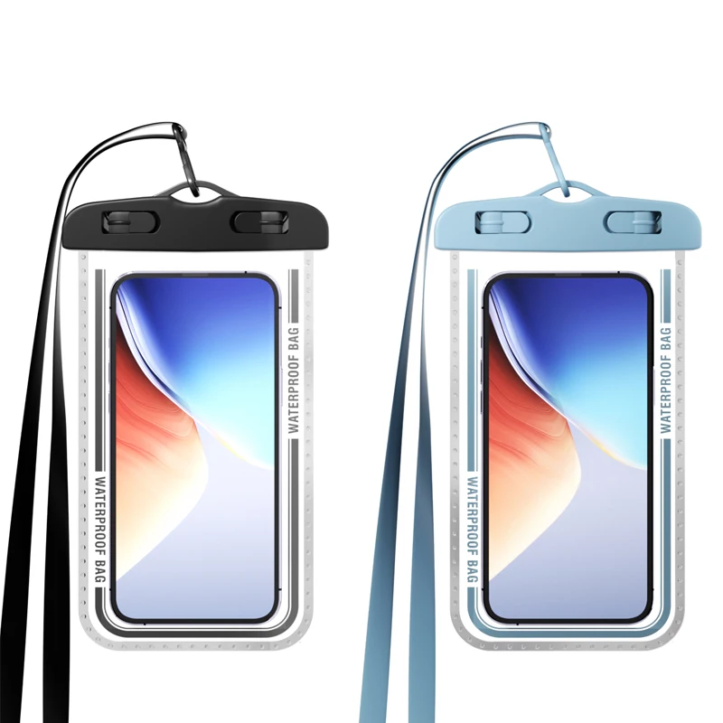 Waterproof Phone Pouch Universal Waterproof Phone Case Dry Bag with Lanyard for iPhone 15/14/13/12/11 Pro Up to 7.2 inche