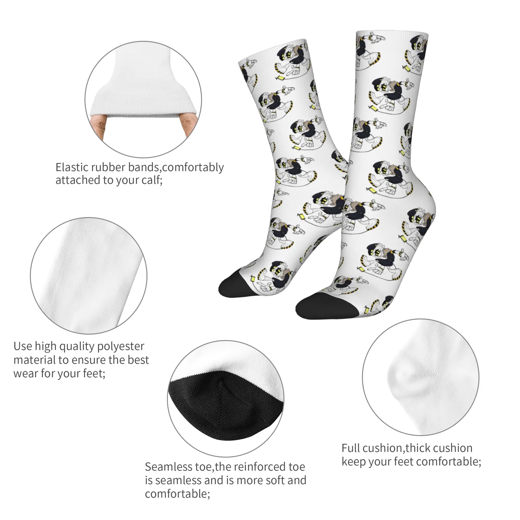 Fashion Male Men Socks Crazy Murder Drones N Sock Polyester Anime Sport Women Socks Spring Summer Autumn Winter