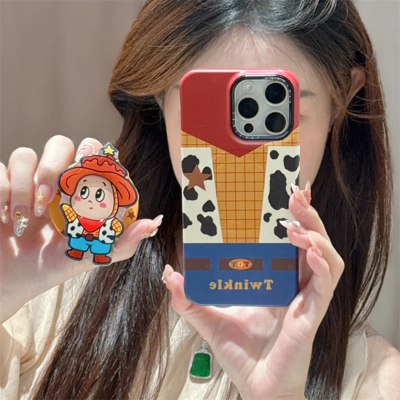

Fashion Cute Cow Print Plaid Pattern Magnetic Phone Case For iPhone 17 Pro 16 15 14 Pro Max Cover with Stand For Magsafe Cases C