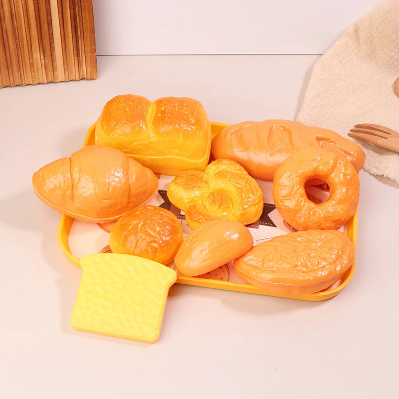 1 Set Dollhouse Bread Pretend Play Kitchen Toys Sets Simulation Dessert Food Cooking Games Party Activities Games Kitchen Prop