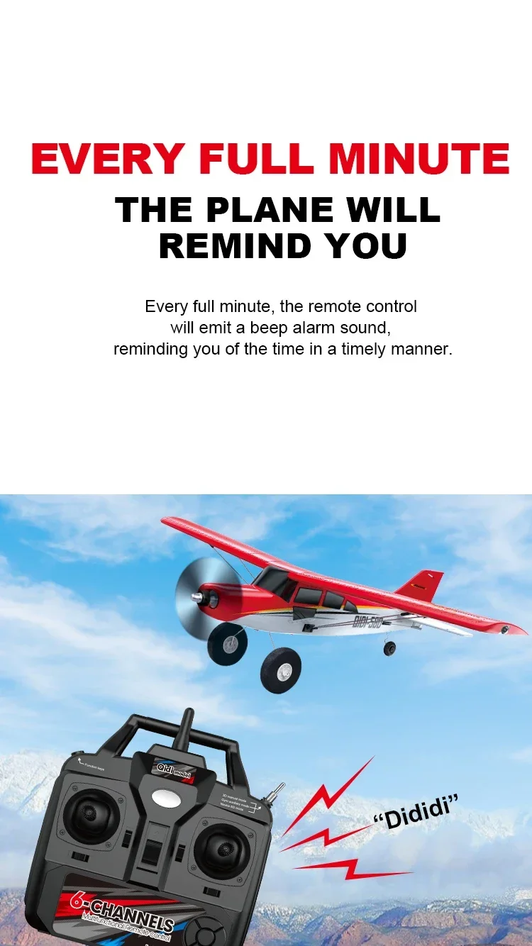 Qidi560 RC Flugzeug Moore M7 Off-road 4CH Fernbedienung Flugzeug Bürstenlosen Starrflügel Flugzeug Modell EPP Schaum Spielzeug für Kinder – Detail 9