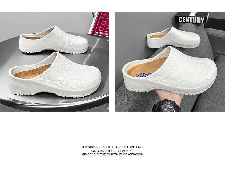 Hotel Kitchen Non-slip Oil-resistant Chef's Shoes Casual Flat Work Safe Men's Shoes Summer Breathable Comfortable Plus Size 47