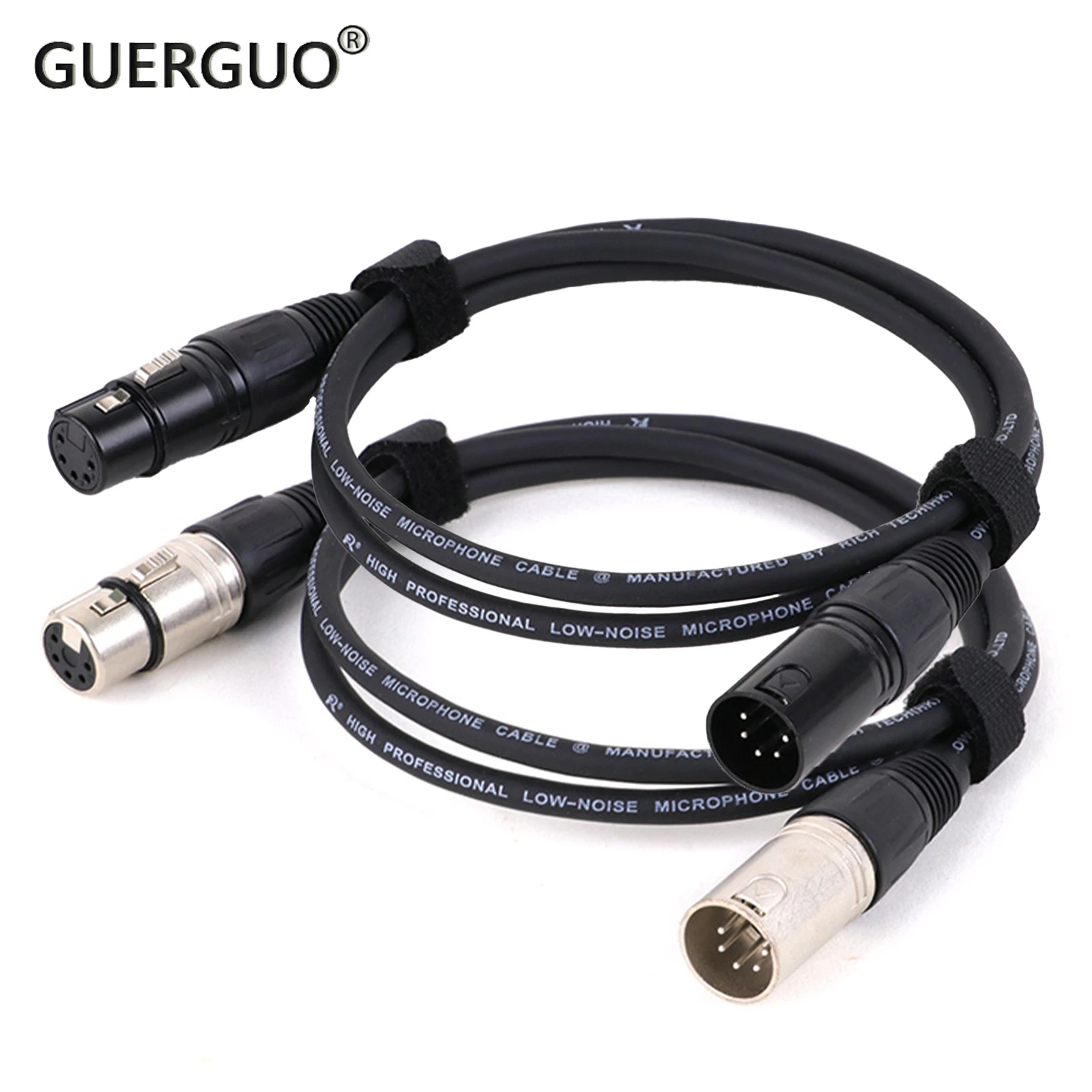 

XLR Cable XLR 5Pin Male to 5PIN Female Audio Amplifier Mixing Console Audio Cable Cords 0.3M-15M