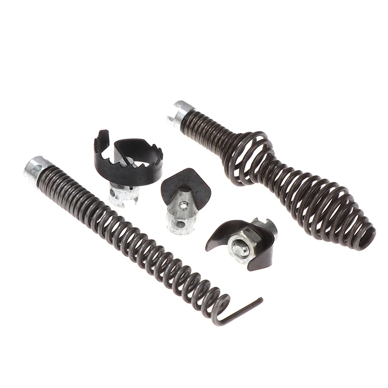 1 Set 16MM Diameter Pipeline Dredge Device Spring Drill Machine Drain Cleaner Combination Cutter Head Adapter Joint Connector