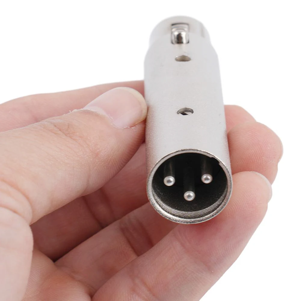 3 Pin To 5 Pin Converter 1PCS 73mm Lighting Replacement Silver 5 To 3 Accessory Metal Cased Converter Professional