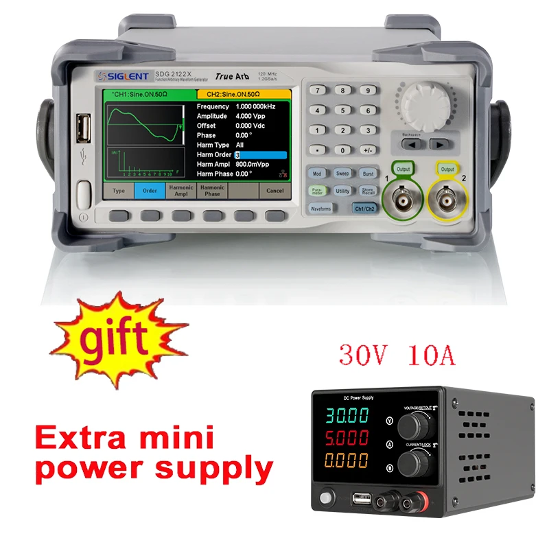 Siglent SDG2042X SDG2082X SDG2122X Portable Arbitrary Waveform Generator High-Quality Cost-Effective Signal Generator